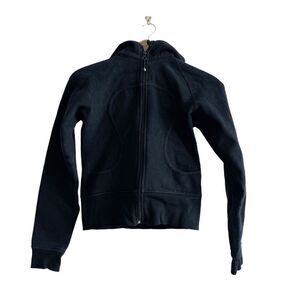 Lululemon Womens Full Zip Scuba Hoodie Black Size 8